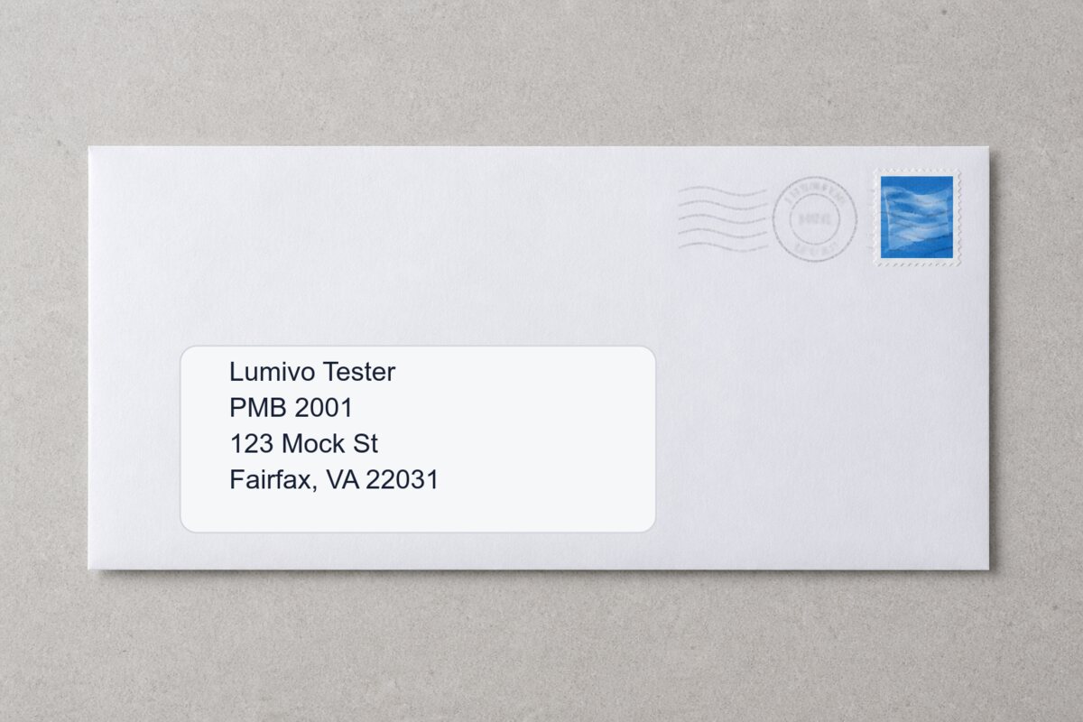 White business envelope